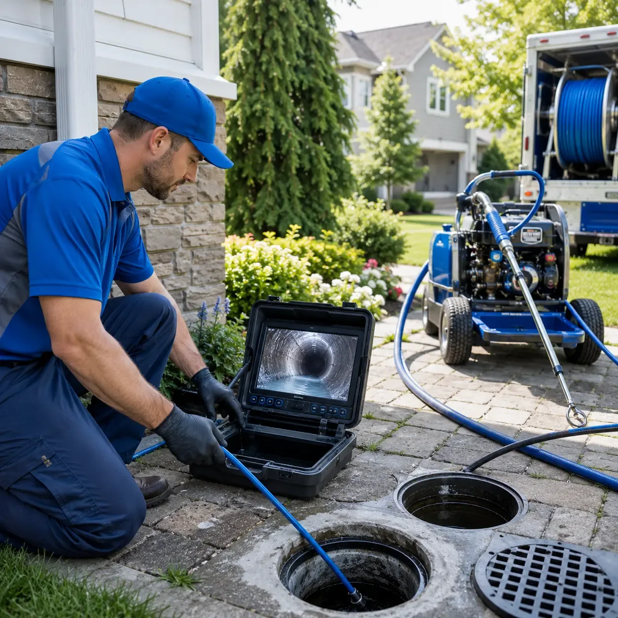 Outdoor drain cleaning professionals serving New Sweden, ME